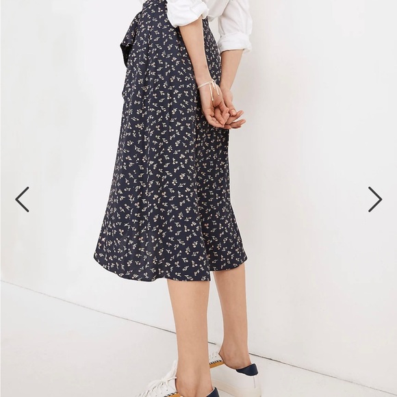 MADEWELL// Ruffle-Wrap Midi Skirt with Spring Fling - Picture 8 of 12